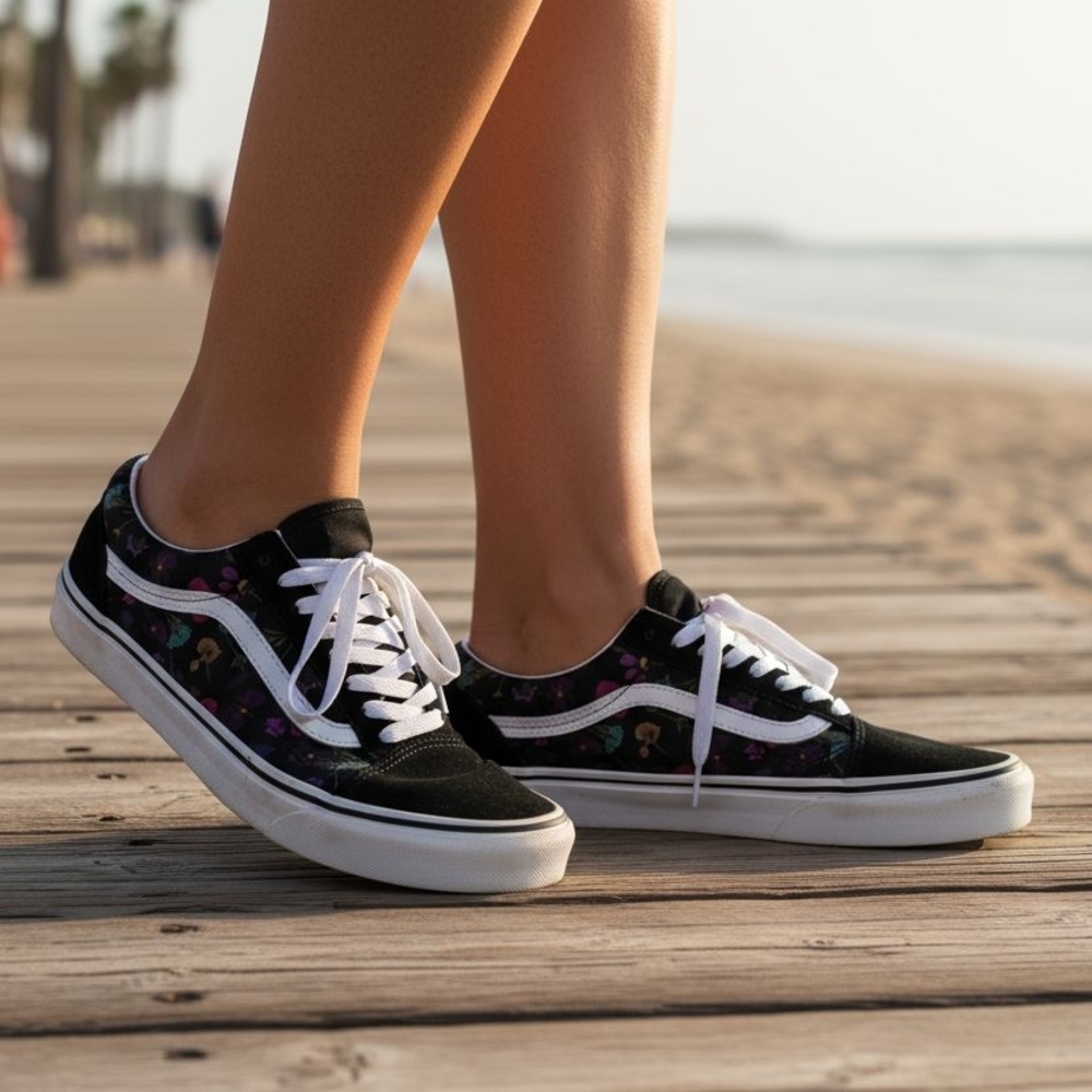 Vans Old Skool Pressed Floral Skate Shoes